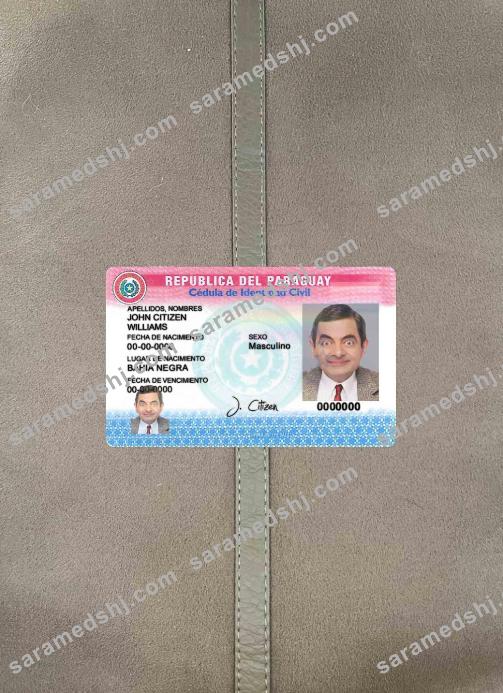 Paraguay ID photolook FRONT